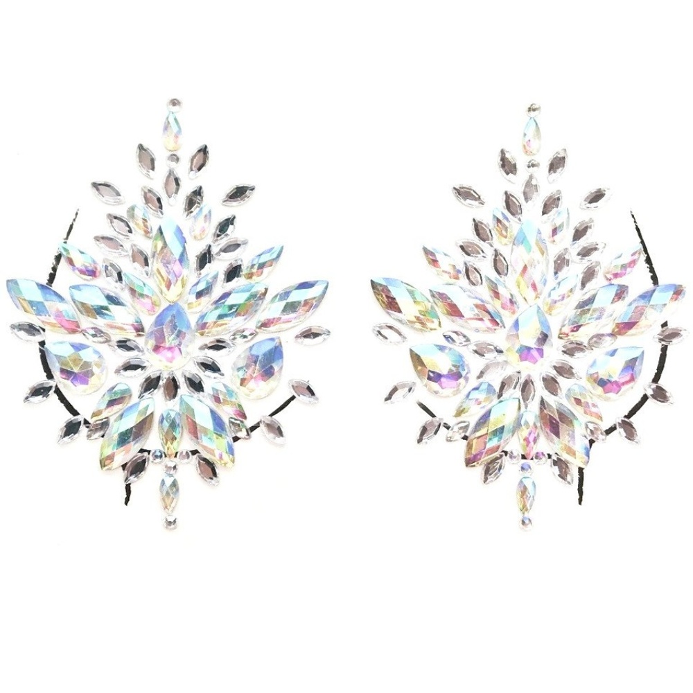 IRIDESCENT SELF-ADHESIVE JEWEL PASTIES FJ008